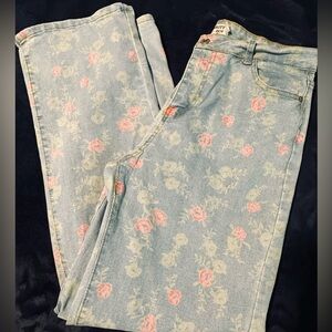 Floral Print Women Jeans